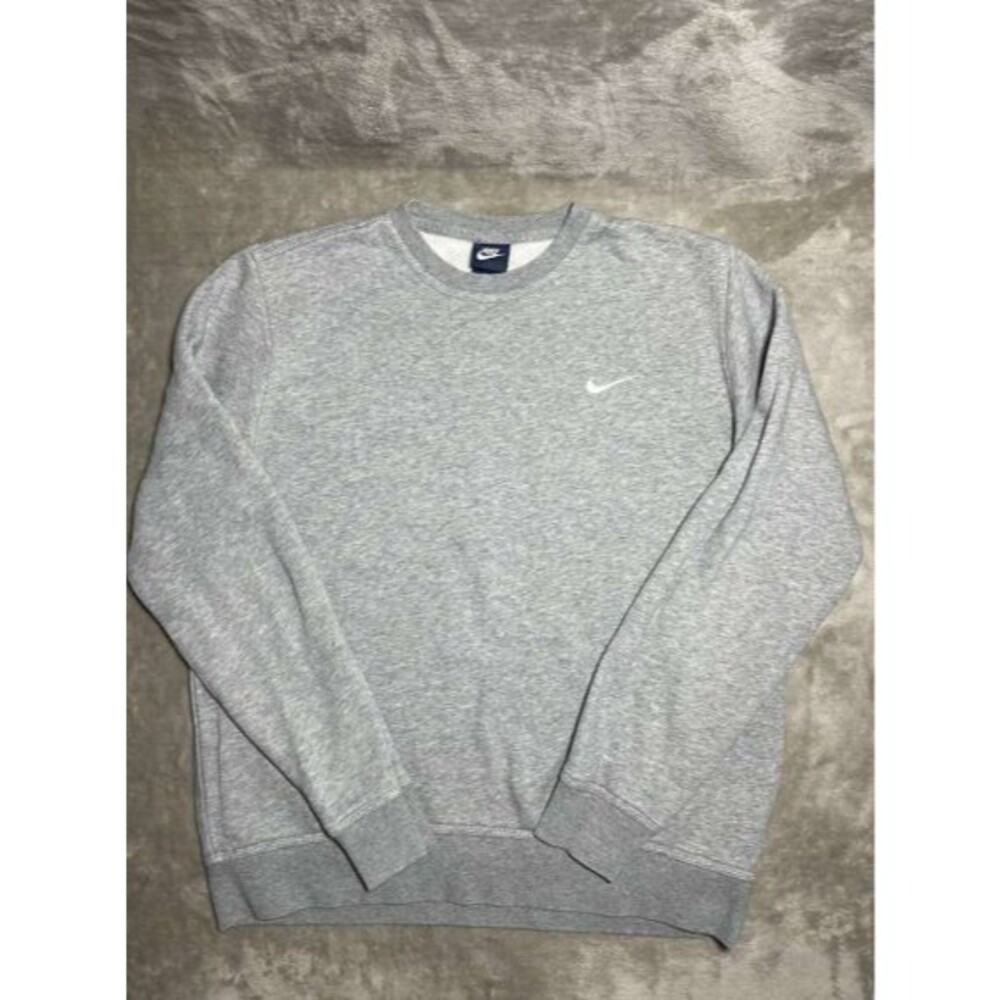 Nike Crewneck Pullover Sweater Men's Large Gray Sweatshirt Long Sleeve